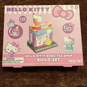 Hello Kitty Boba Tea Shop Building Set - Pink and White